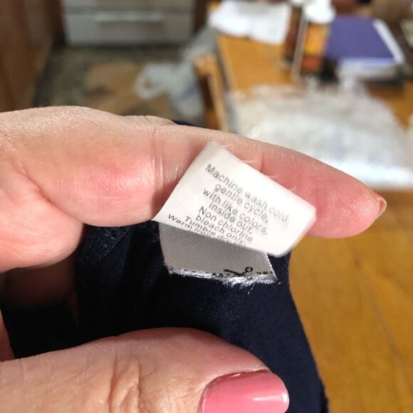 J Crew Scoop Neck Minimalist Sleeveless Mini Dress Navy Blue - S - Picture 11 of 13